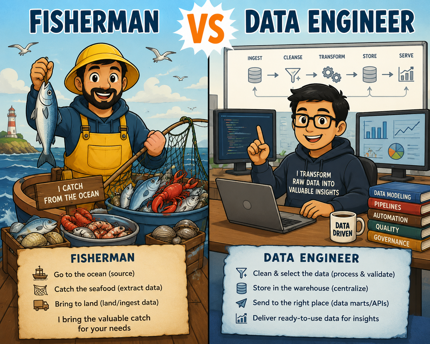 From Best Practice to Best Practical: A Fisherman’s View of Data Engineering