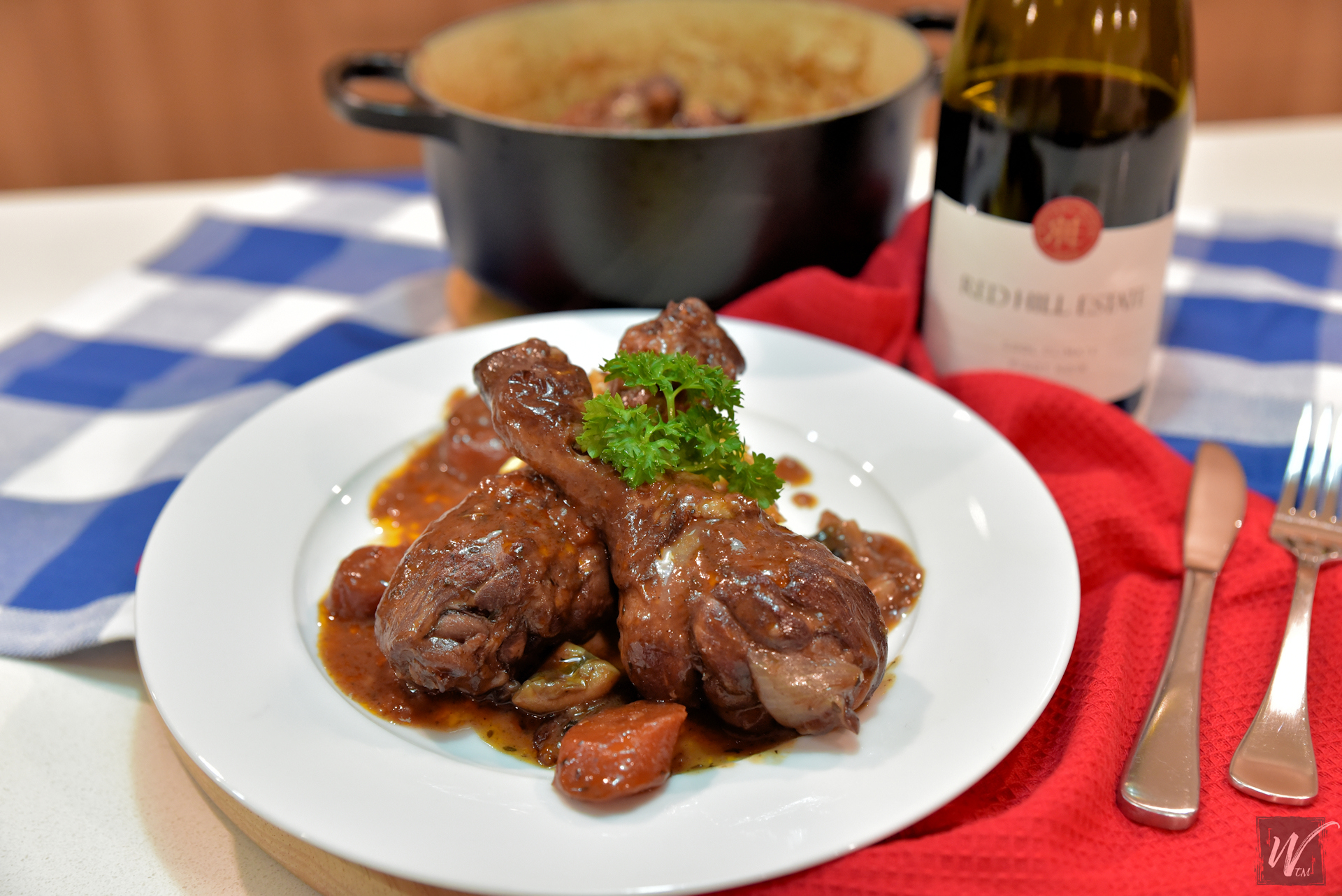 Coq Au Vin (Chicken in Wine)