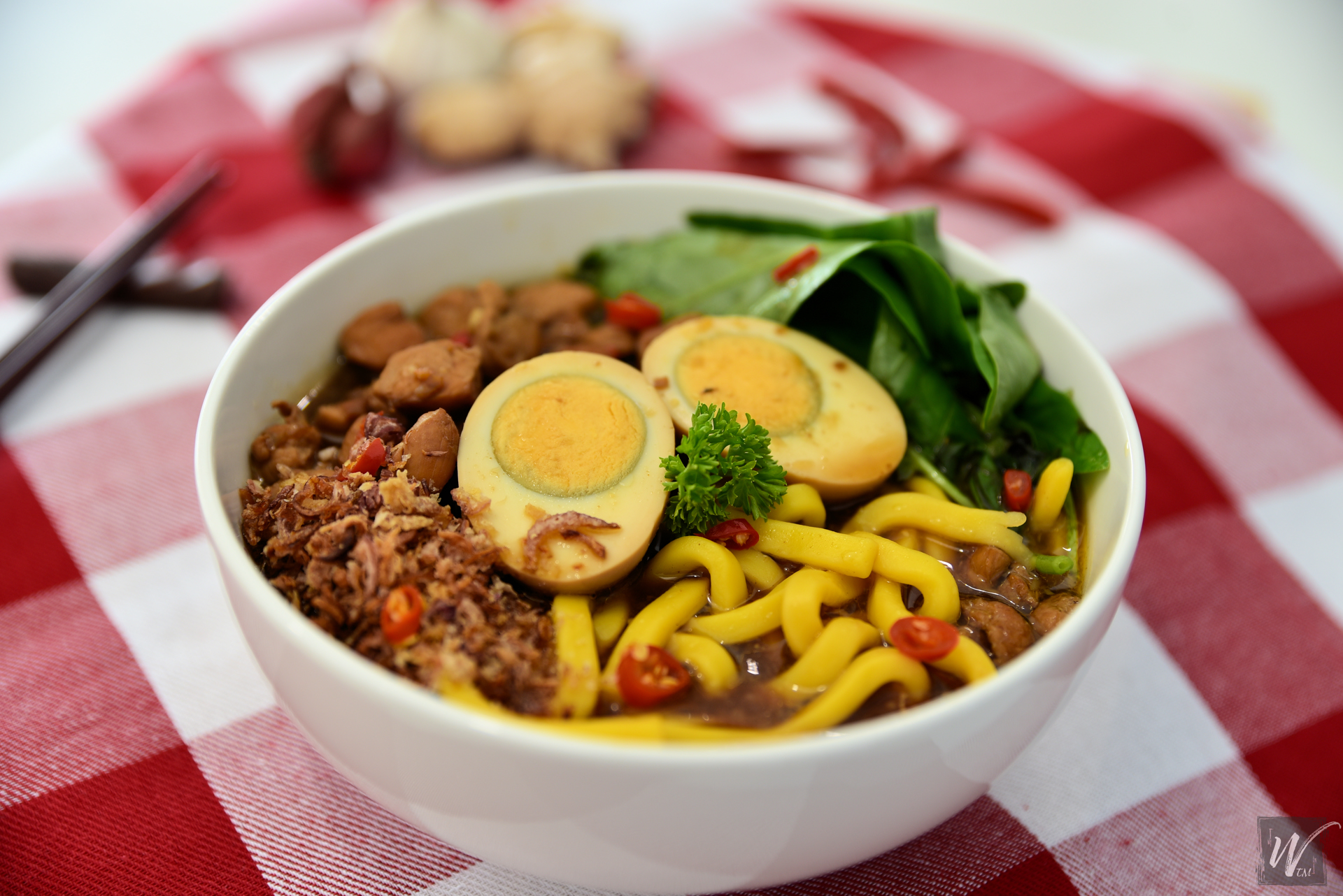 Mie Kangkung (Water Spinach Noodle)